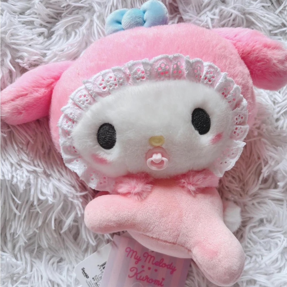 My melody 45th anniversary NWT baby series plush doll kawaii 8.2” RARE